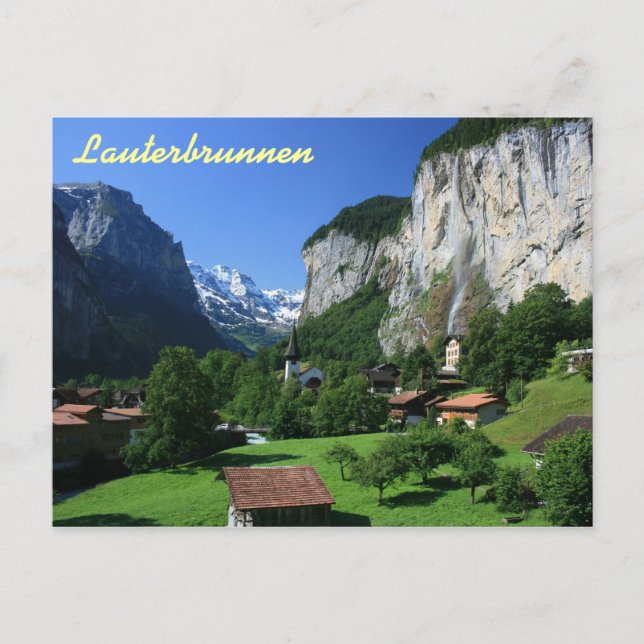 Lauterbrunnen, Switzerland Postcard (Front)