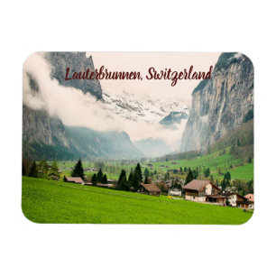 Lauterbrunnen Switzerland stylised Magnet