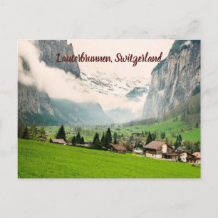 Lauterbrunnen Switzerland stylised Postcard