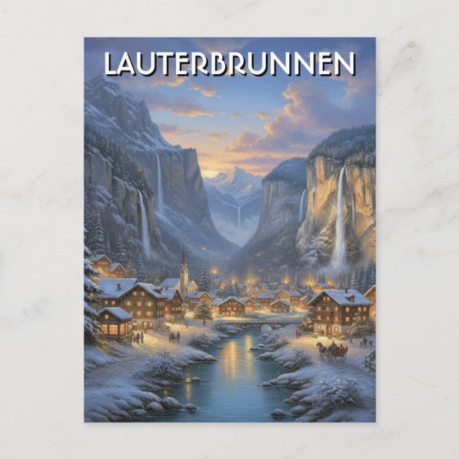 Lauterbrunnen Switzerland Travel Postcard (Front)