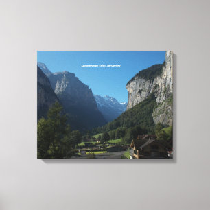 Lauterbrunnen Valley Canvas Wall Print