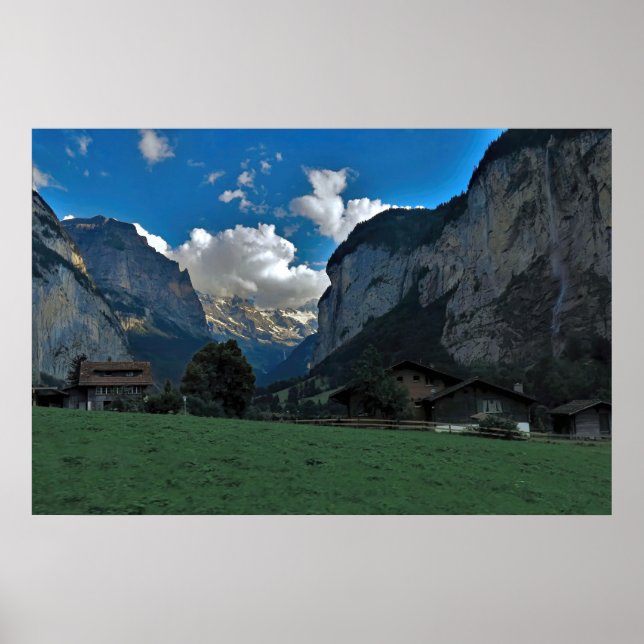 Lauterbrunnen Valley Floor Poster (Front)