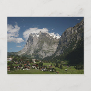 Lauterbrunnen valley postcard