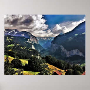 Lauterbrunnen Valley Poster