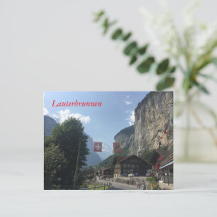 Lauterbrunnen Valley, Switzerland Postcard