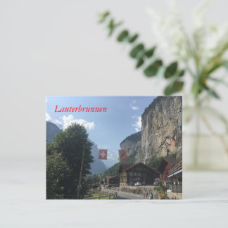 Lauterbrunnen Valley, Switzerland Postcard