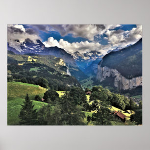 Lauterbrunnen Valley, Switzerland Poster