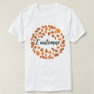 L'automne, Autumn French Illustration, Fall Season T-Shirt