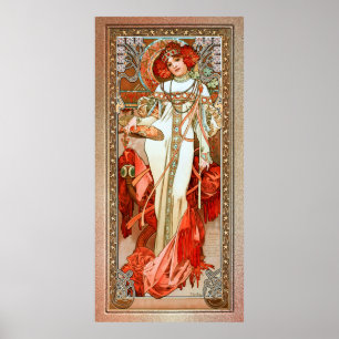 L'Automne by Alphonse Mucha Poster