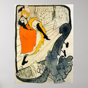 Lautrec: Jane Avril Danicng the Can-Can Poster
