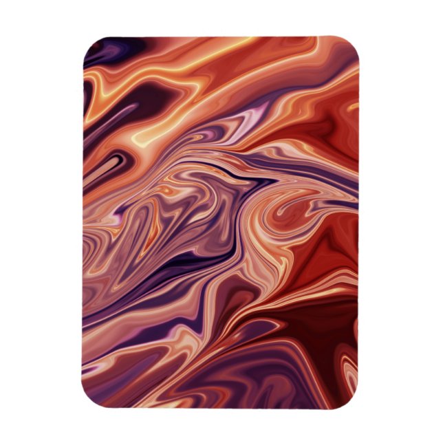 Lava abstract art magnet (Vertical)