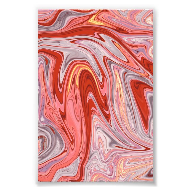 Lava Abstract Painting | Best abstract masterpiece Photo Print (Front)