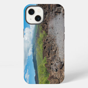 lava and mountain landscape along hoapili trail iPhone 13 case