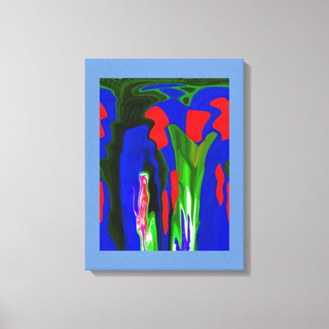 Lava art canvas print (Front)