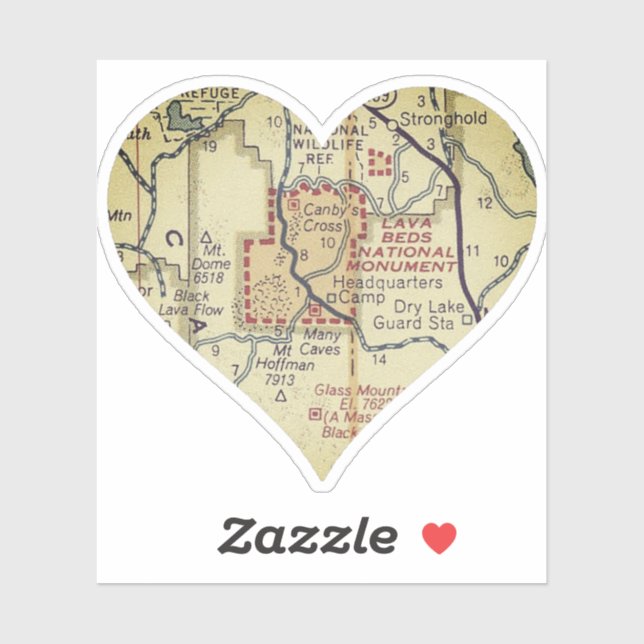 Lava Beds National Monument Map (Sheet)