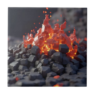 Lava Blocks Tile