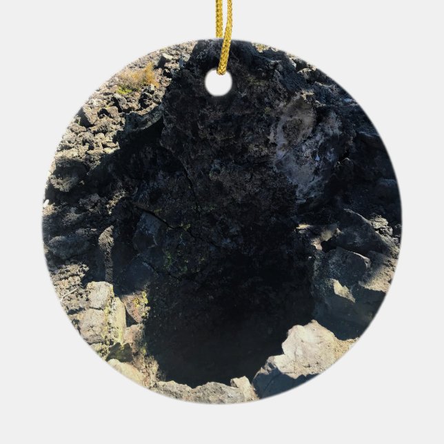 Lava Cast Forest, OR Ceramic Tree Decoration (Front)