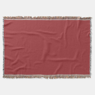 Lava Falls Red Solid Colour Print, Burgundy Throw Blanket