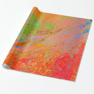 Lava Flame Roaring Wrapping Paper