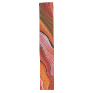 Lava flow in different shades of red medium table long table runner