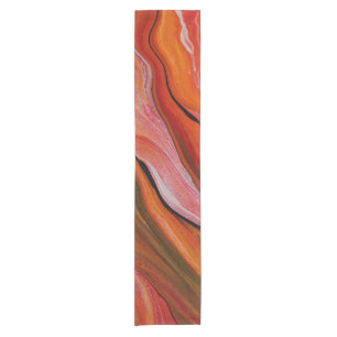 Lava flow in different shades of red medium table short table runner