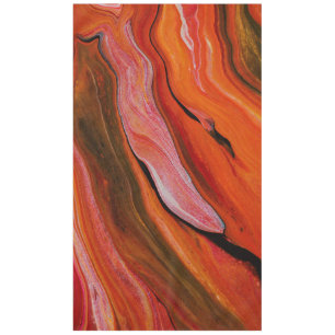 Lava flow in different shades of red tablecloth