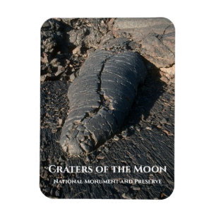 Lava Flow, Pahoehoe Toe, Craters of the Moon Magnet