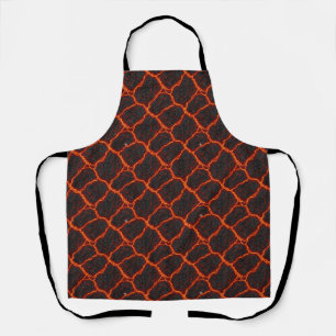 Lava Flow Seamless Pattern Apron