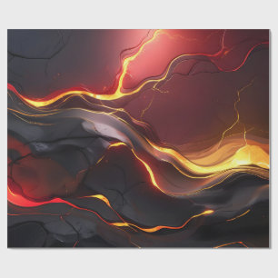 Lava Flow Volcanic Wrapping Paper