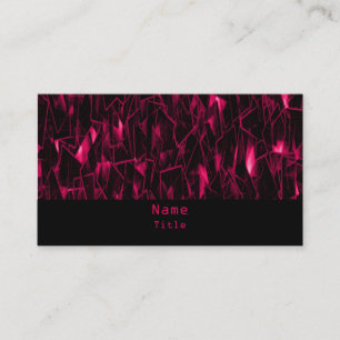 Lava Fractal Business Card, Pink Card