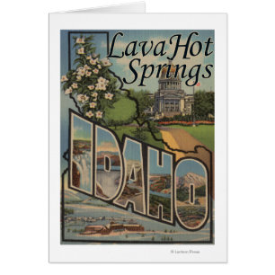 Lava Hot Springs, Idaho - Large Letter Scenes