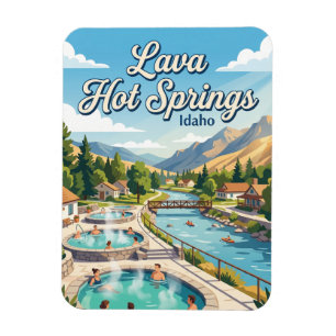 Lava Hot Springs Idaho Magnet
