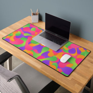 Lava Lamp Blobs - 70s Psychedelic Liquid Desk Mat