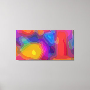 Lava Lamp Lands Canvas Print