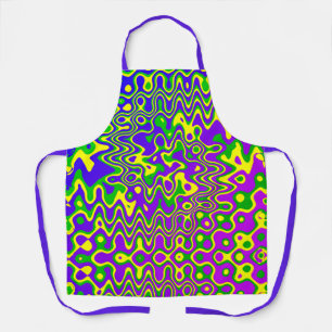 [Lava Lamp] Op-Art Swirls All-Over Print Apron