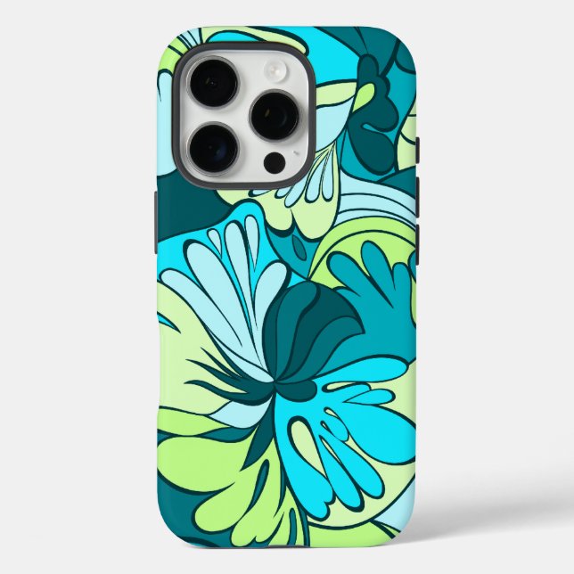 Lava-Lamp Retro Psychedelic Floral Case-Mate iPhone Case (Back)