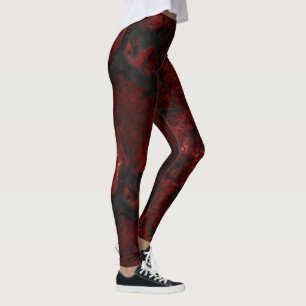 Lava Marble Abstract Leggings