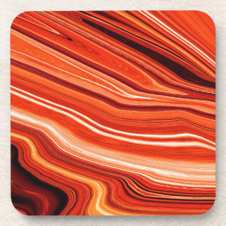 lava paint swirls coaster