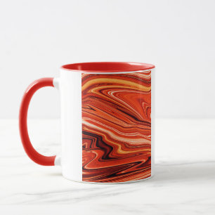 lava paint swirls mug