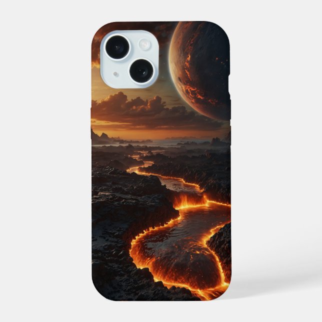 Lava planet  iPhone 15 case (Back)