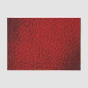 Lava Red Faux Leather Tissue Paper