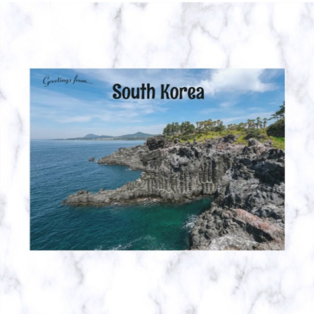 Lava Rock Formation at Jeju-do South Korea Postcard (Creator Uploaded)