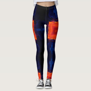 Lava rock modern geometric abstract leggings