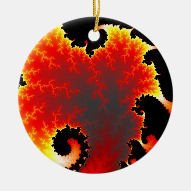 lava sea ceramic tree decoration (Front)