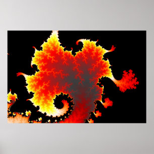 Lava Sea - Fractal Poster