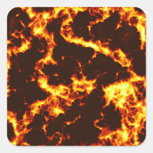 Lava Square Sticker
