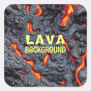 Lava Square Sticker