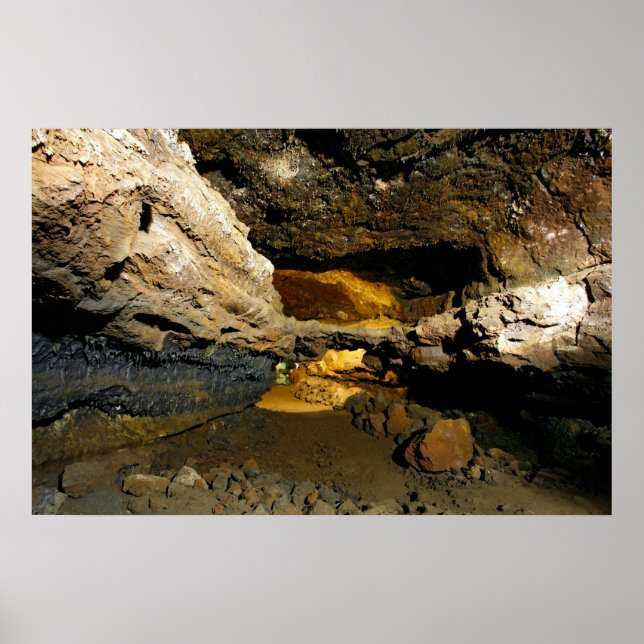 Lava tube cave poster (Front)
