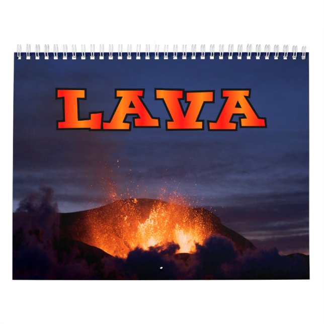 Lava Volcano Wall Calendar (Cover)