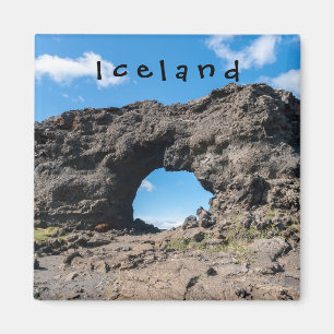 Lava window at Dimmuborgir, Myvatn area - Iceland Magnet